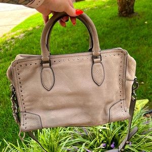 Rebecca Minkoff Moonwalking Grey Leather Satchel